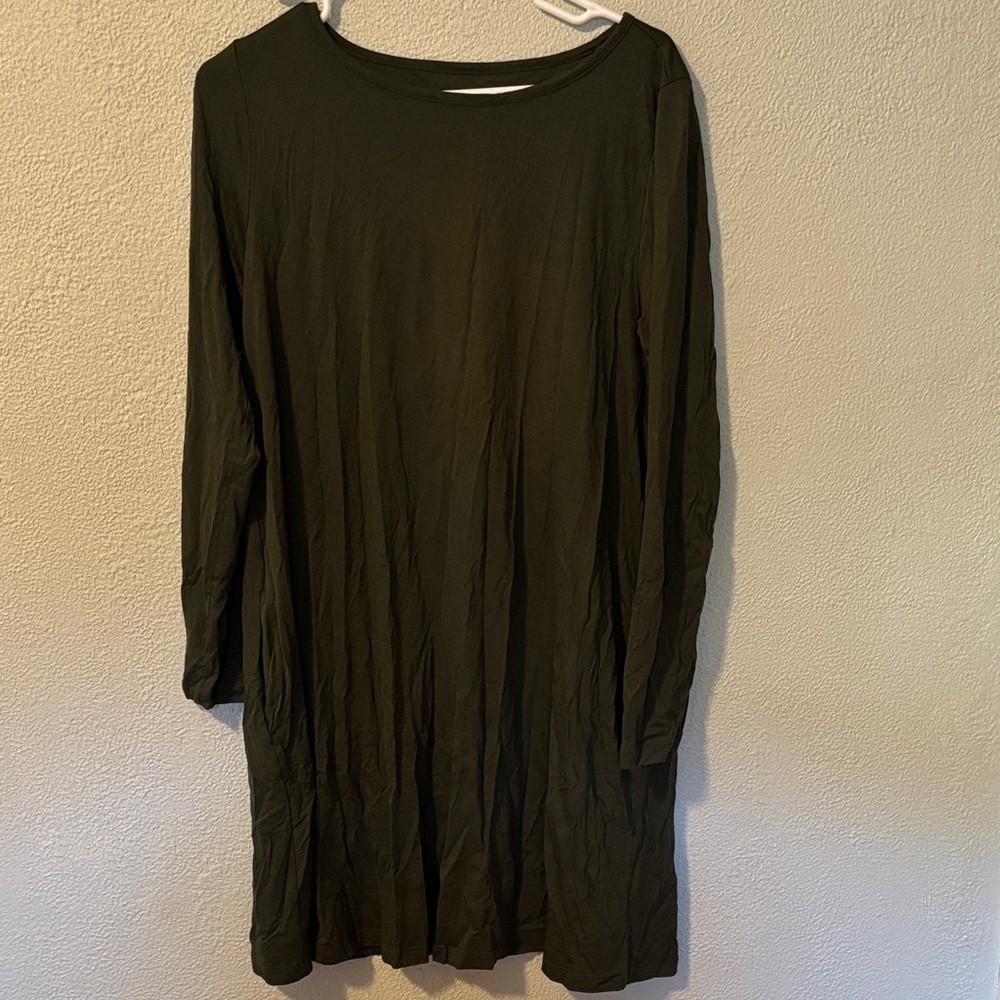 Dark green Wool& dress